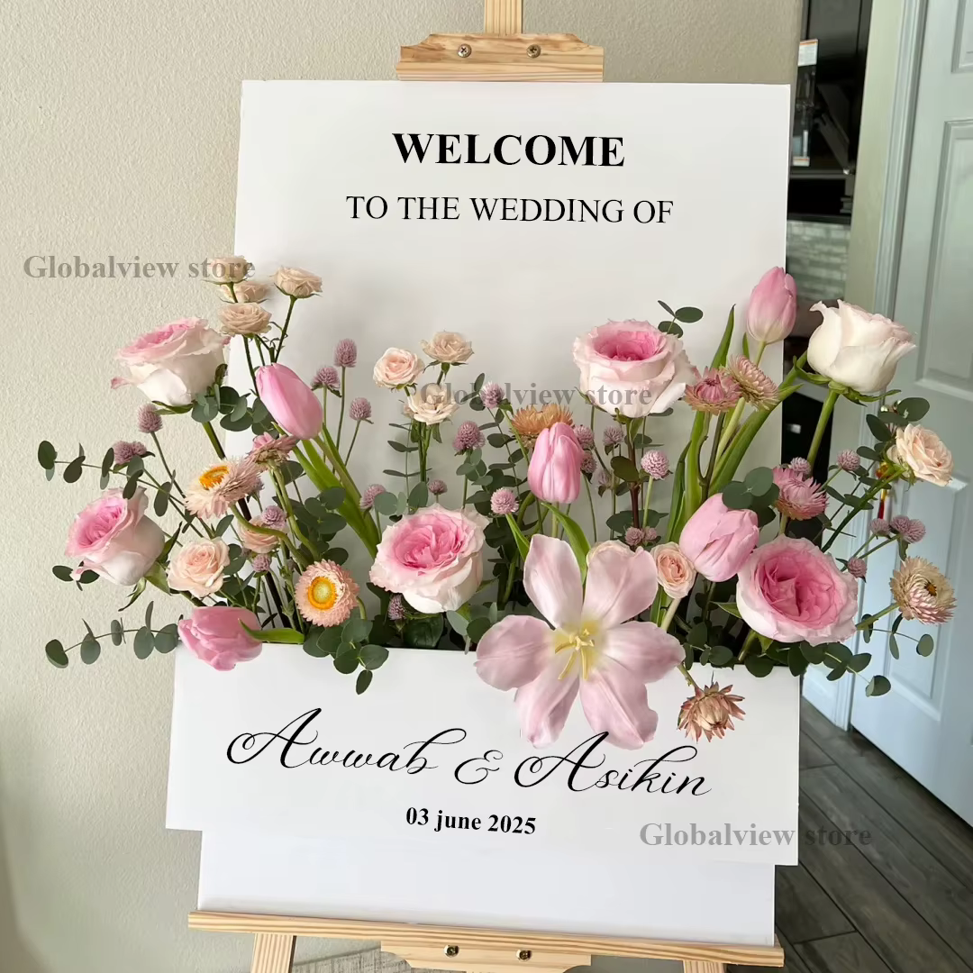 Boîte à fleurs de mariage personnalisée