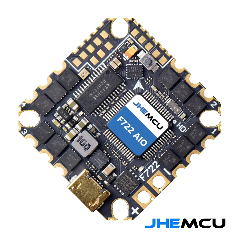 JHEMCU GHF722AIO-HD 40A AIO contrôle de vol ESC tout-en-un 2-6S pour FPV Freestyle CinewhoopFPV Racing