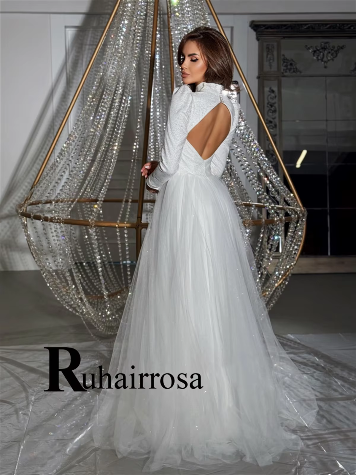 Ruhair Robe De mariée élégante
