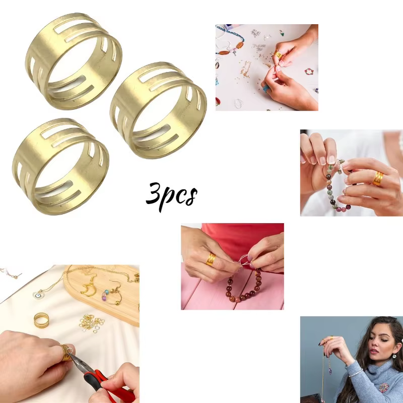 Lot de 3 outils de fabrication de bijoux DIY : anneaux ouverts