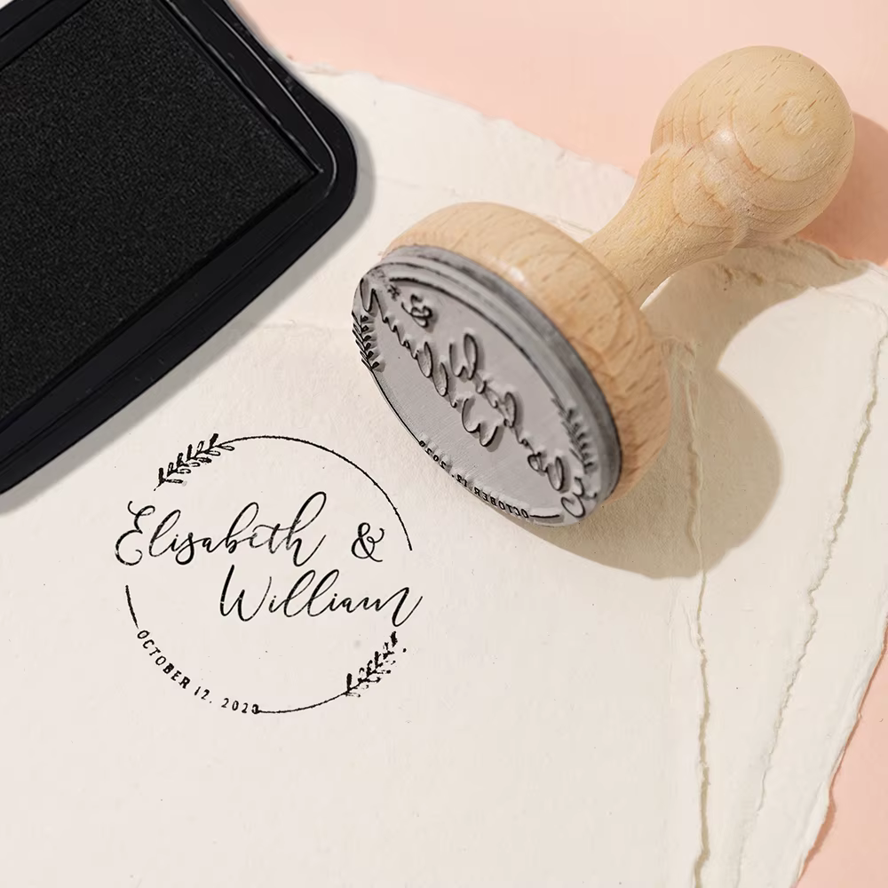 Timbre de mariage personnalisé