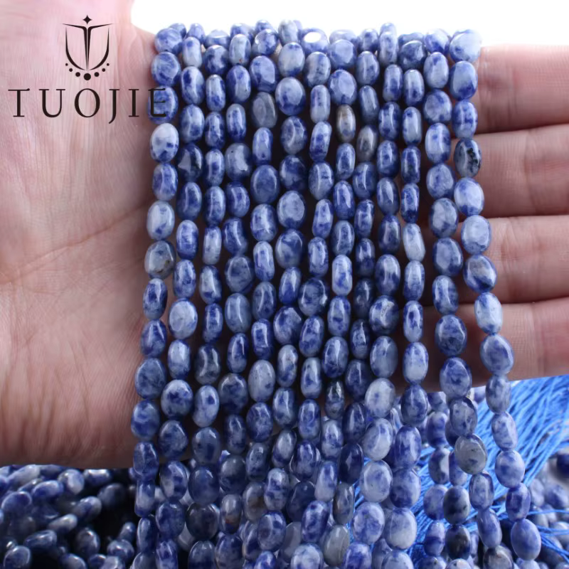 Perles de pierres précieuses naturelles TUO JIE Sodalite Lapis Lazuli