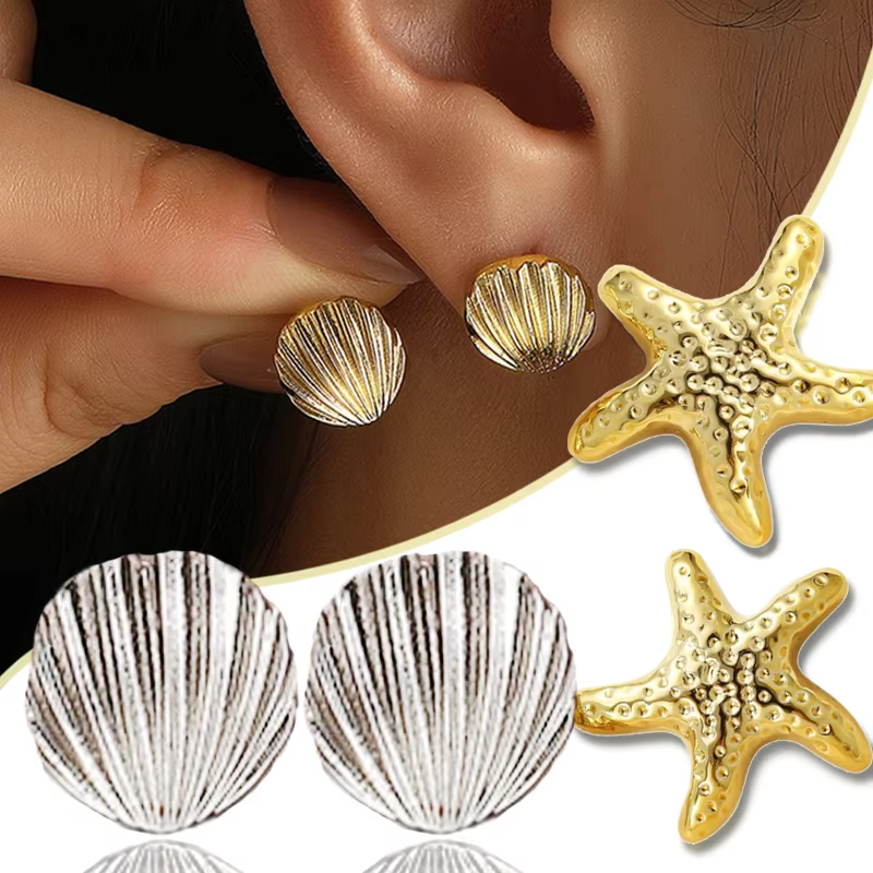 Boucles d'oreilles Vintage en métal pour femmes