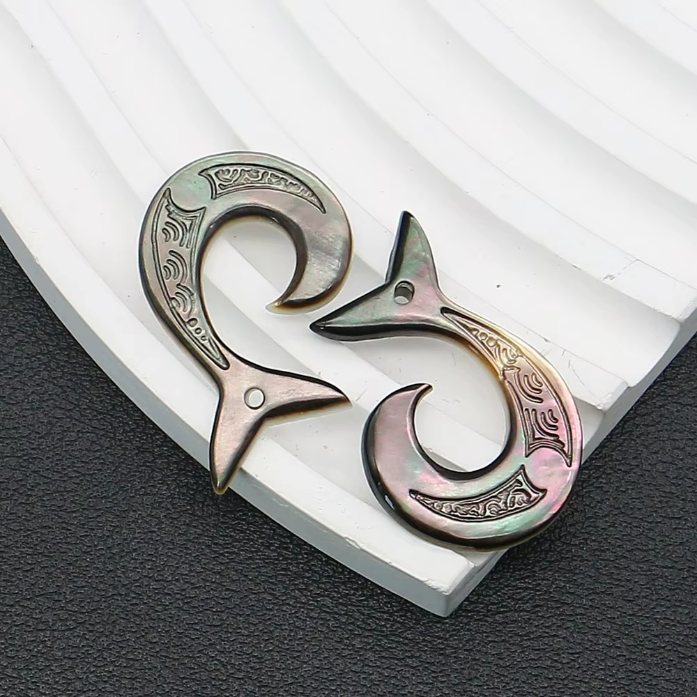 Pendentif en nacre naturelle de Style hawaïen