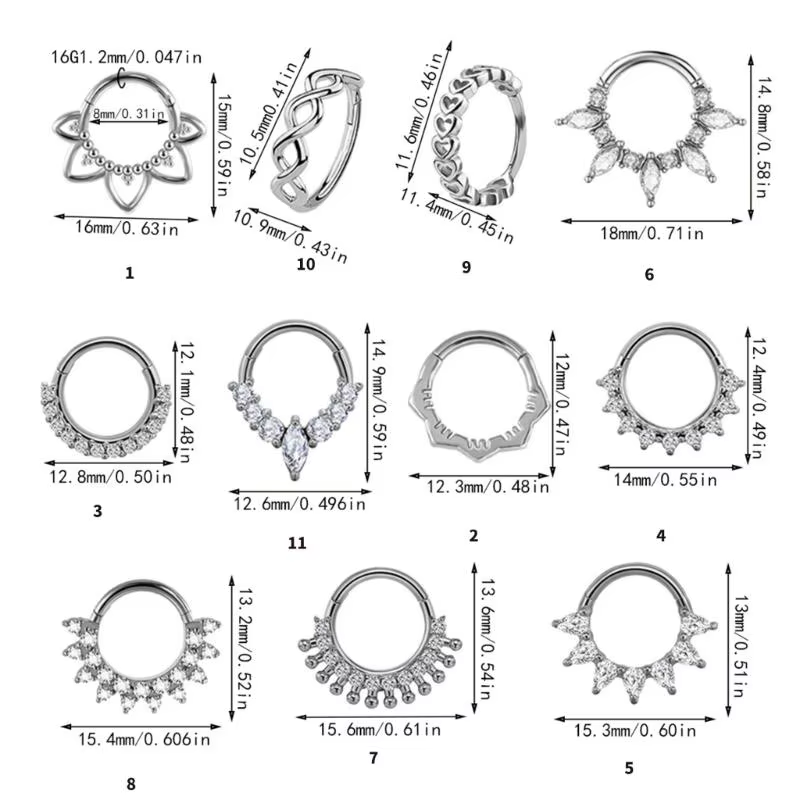 Anneau Cartilage en nez