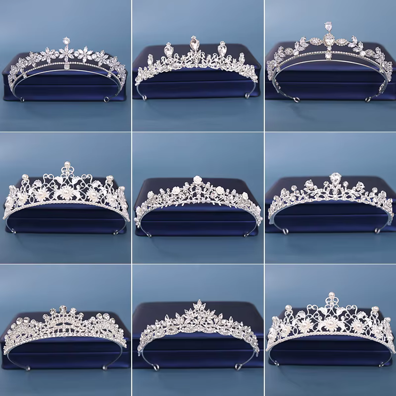 Coiffure de mariée couronne de cheveux ornement