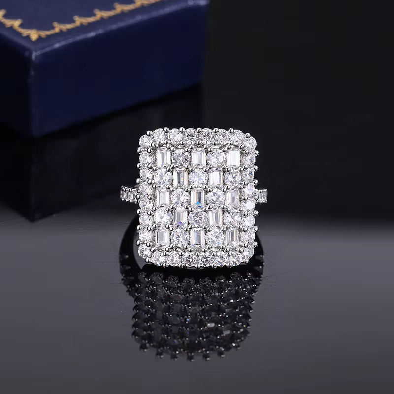 Bague luxueuse en argent Sterling 925 pour femmes