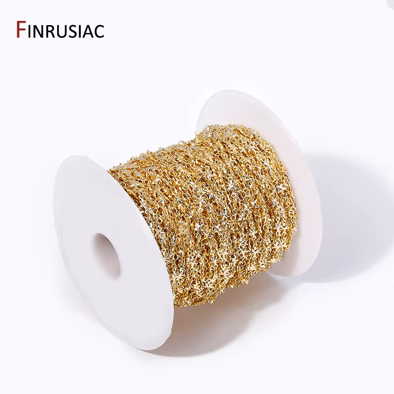 Bijoux étoile brillante plaquée or 14 carats