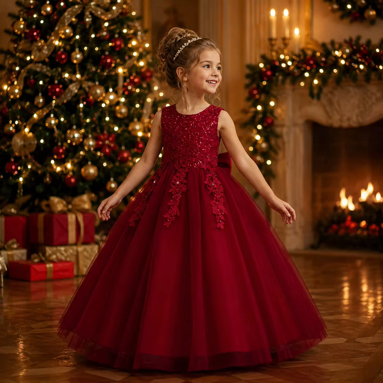 Nouvelle robe élégante pour fille