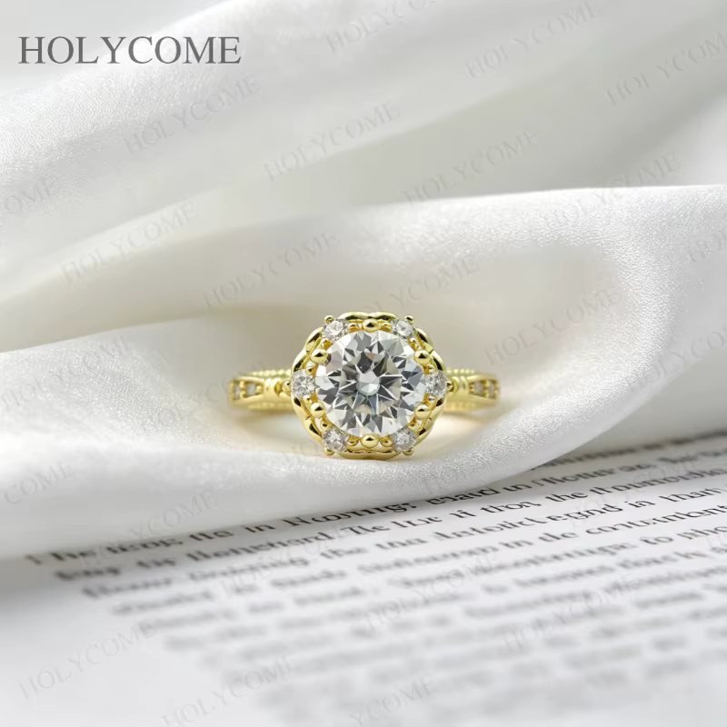 Bague en Moissanite 1, 5 carat