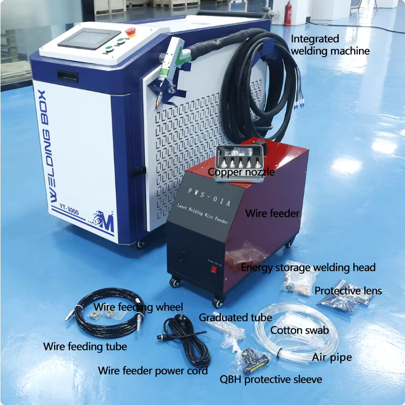 Machine de soudage au laser à fibre haute précision Relfa 5-en-1 avec batterie au lithium 3000W