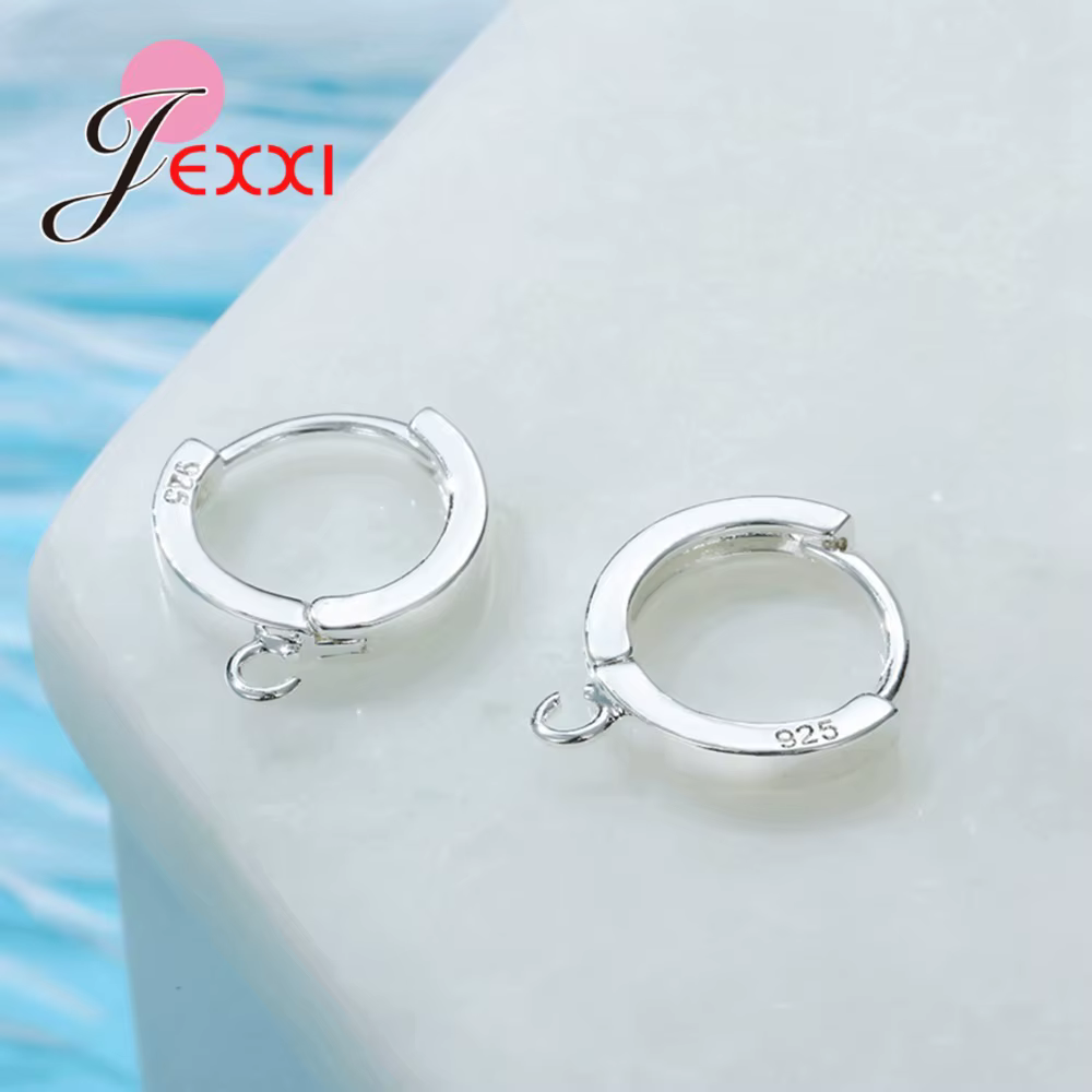 Boucles d'oreilles créoles classiques en argent Sterling 925