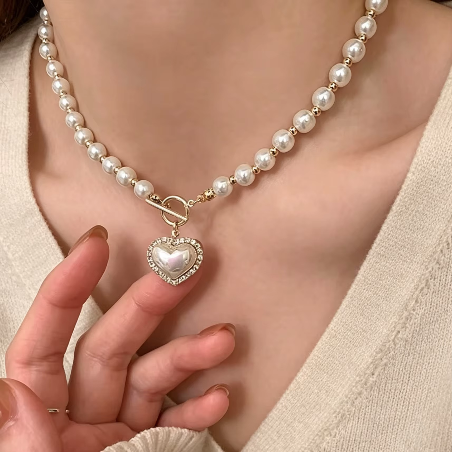 Collier de perles de luxe pour femme