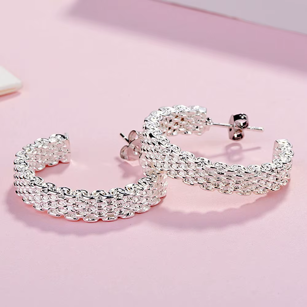 Boucles d'oreilles à breloques en argent Sterling 925 pour femmes