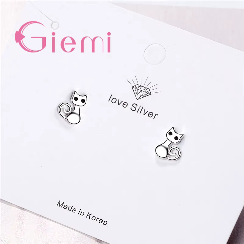 Boucles d'oreilles en argent regardé 925 pour femme