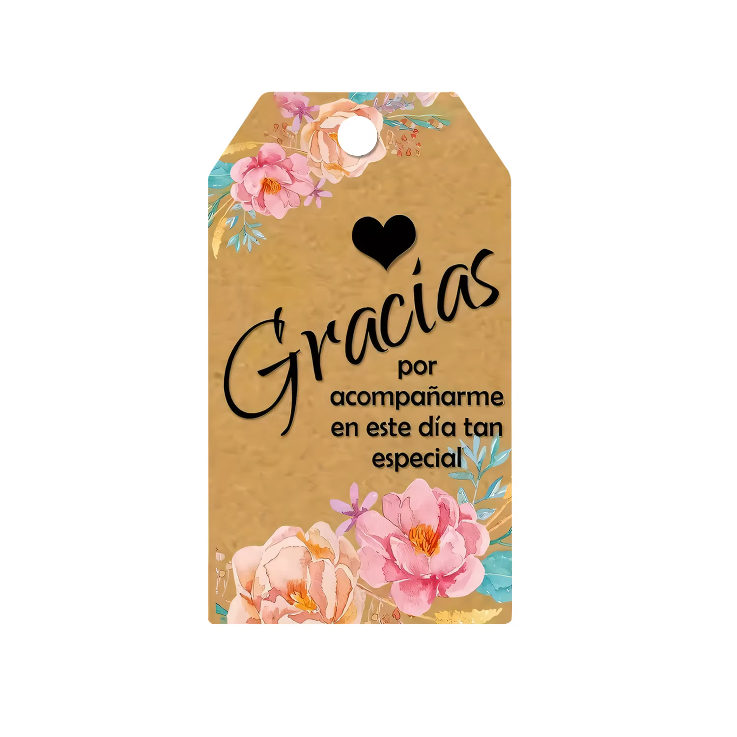 Carte de remerciement à fleurs Vintage espagnoles
