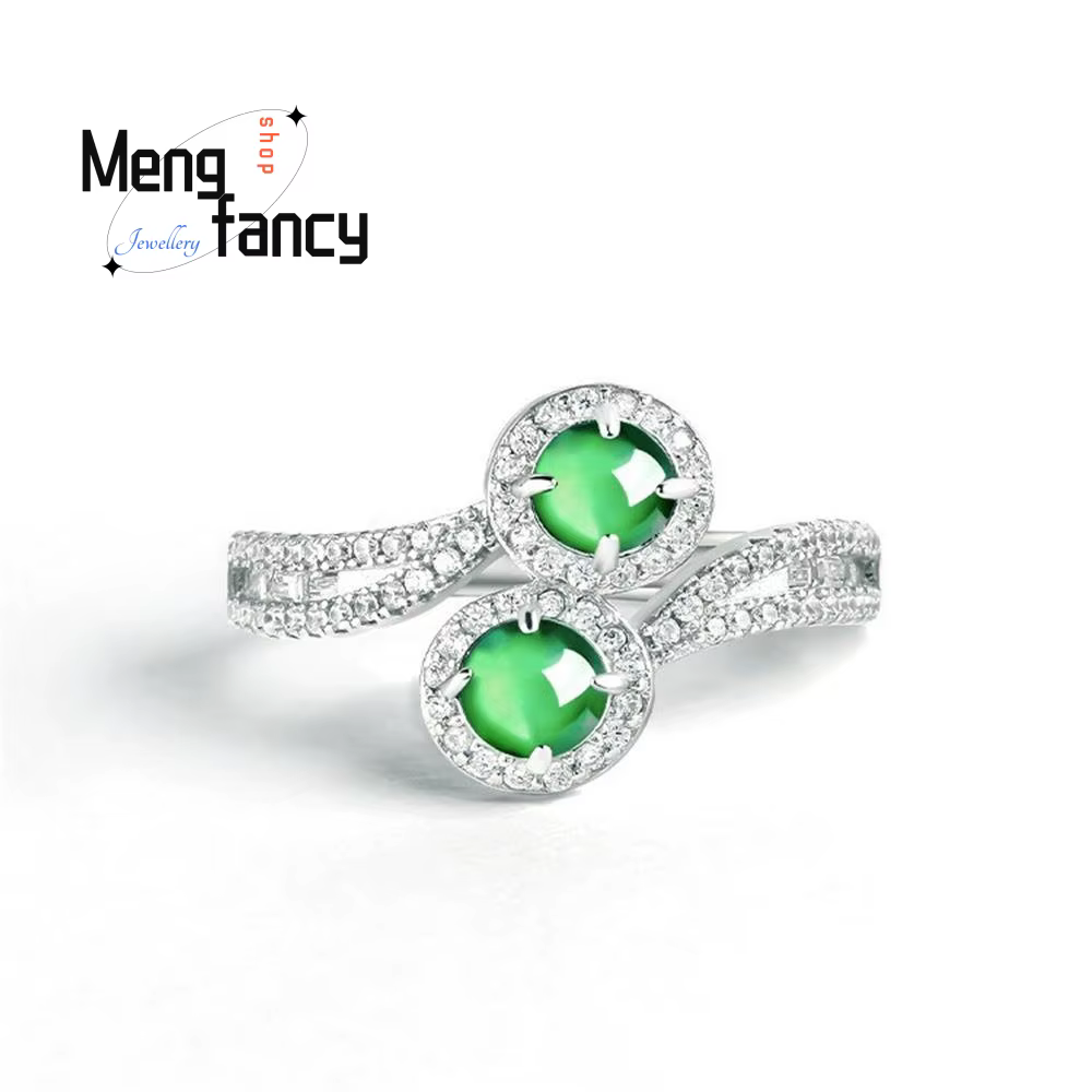 Bague en Jade vert naturel A-goods
