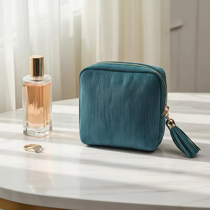Pochette à bijoux en velours doux