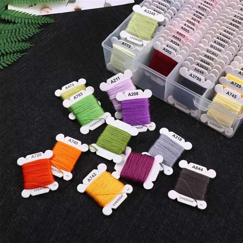 Kit de broderie, ensemble de fils comprenant 150 couleurs