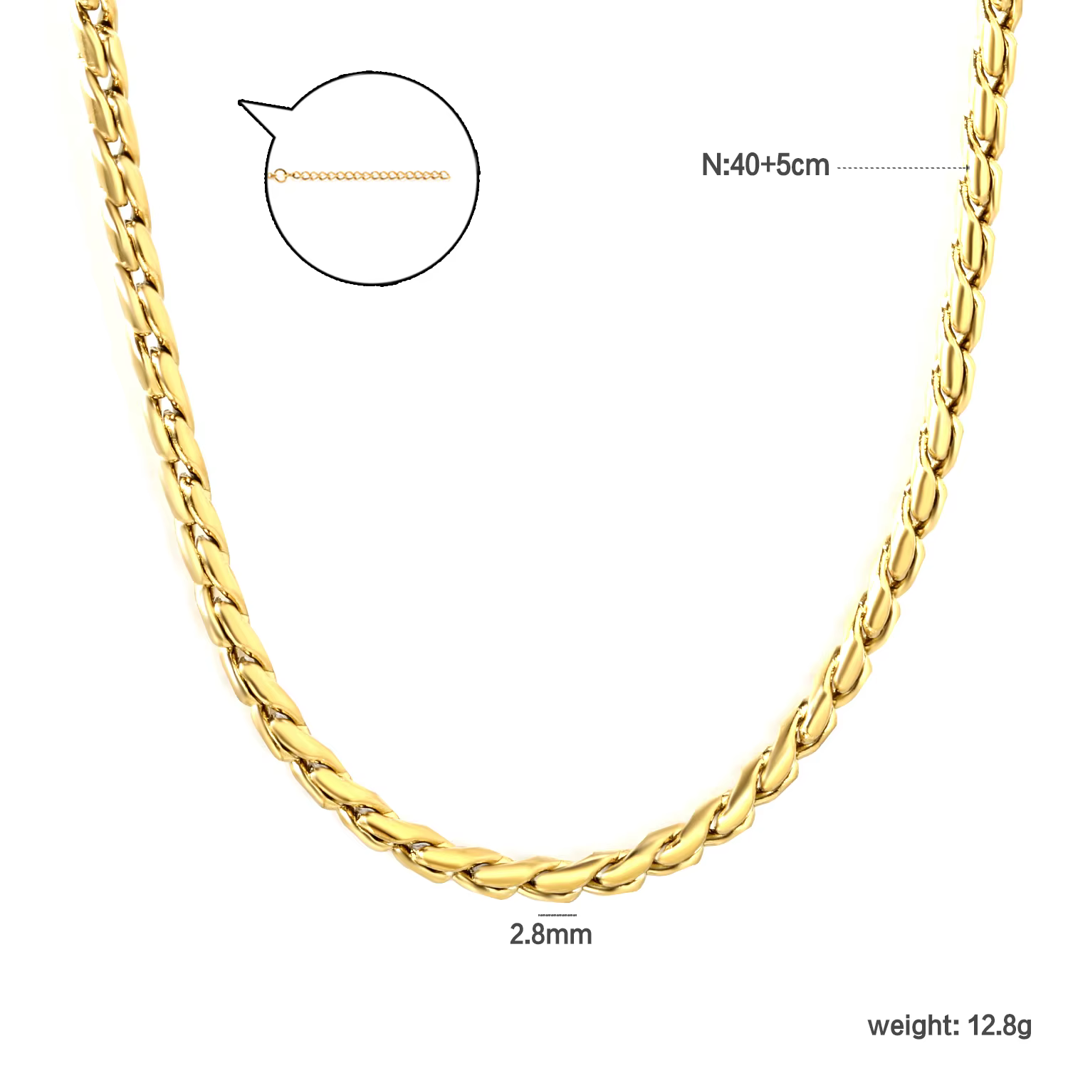 LUXUSTEEL – pendentif en acier inoxydable pour femmes