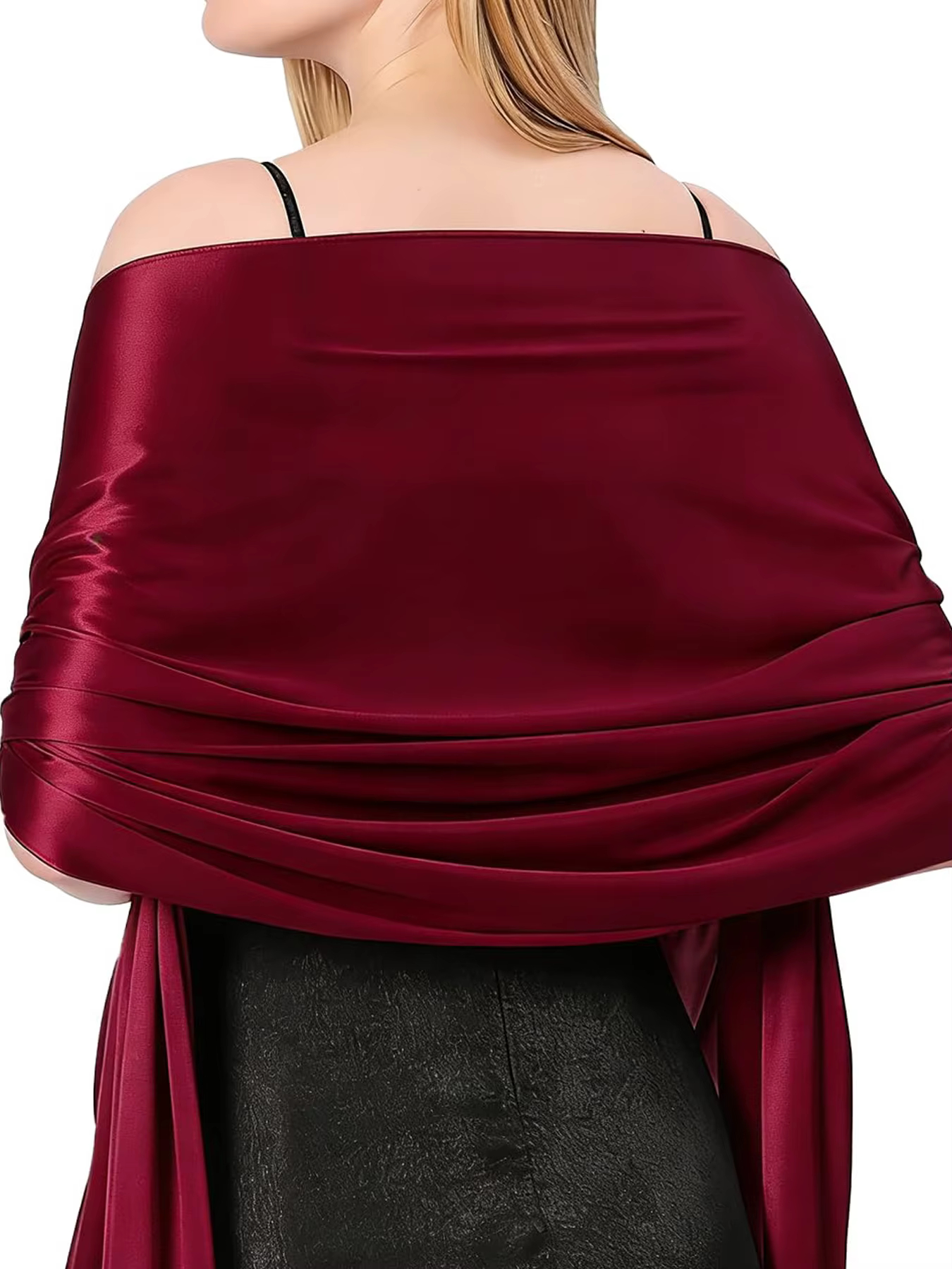 Châles en satin pour femmes