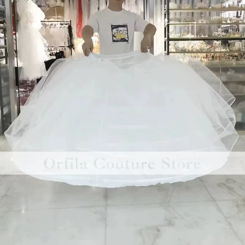 Jupon de mariage à 7 cerceaux blanc