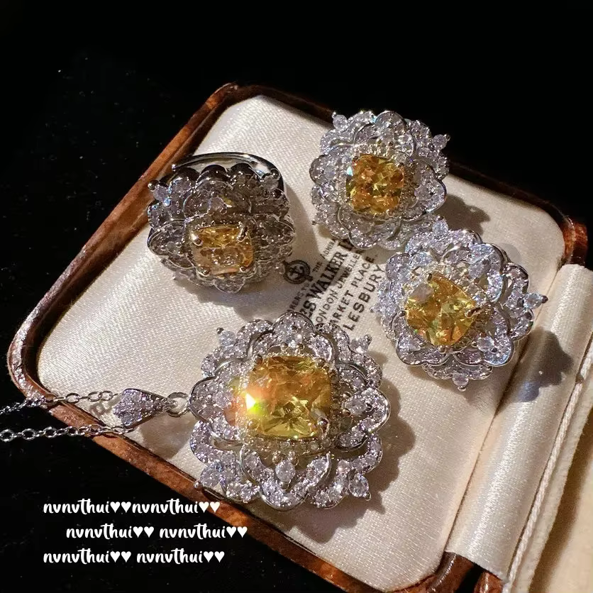Ensembles de bijoux en argent 925 vintage pour femmes