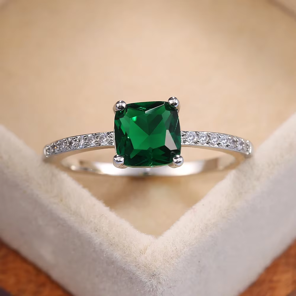 Huitan – bague de fiançailles série bleue pour femmes