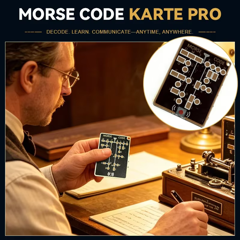 Carte d'entraînement au code Morse Pro édition LED
