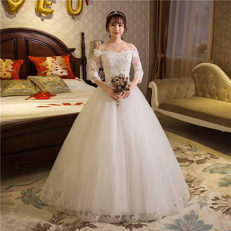 Robe de mariée en dentelle sexy pour filles