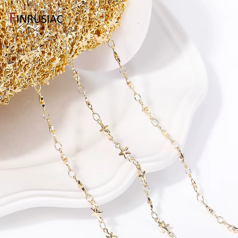 Bijoux étoile brillante plaquée or 14 carats