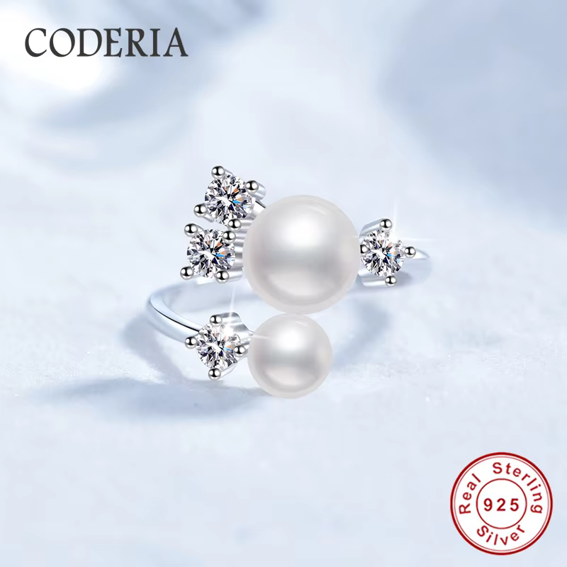 Bague Moissanite en argent S925