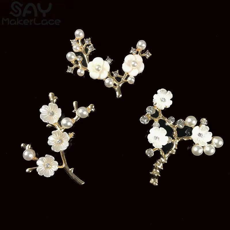 Accessoires pour chapeaux de mariée en forme de prunier