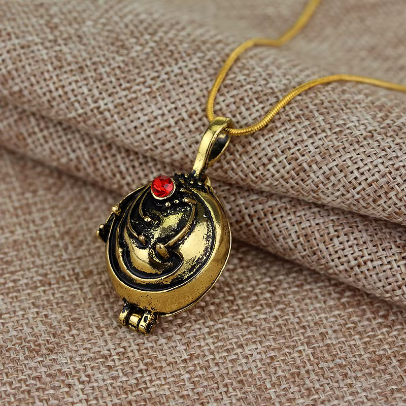 Collier pendentif Vervain vintage inspiré des Vampire Diaries