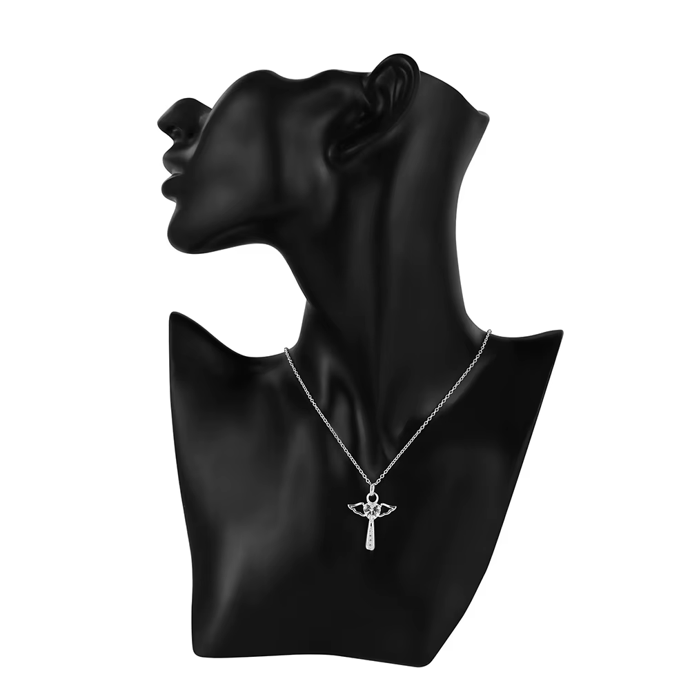 Collier aile d'ange en argent Sterling 925 pour femmes