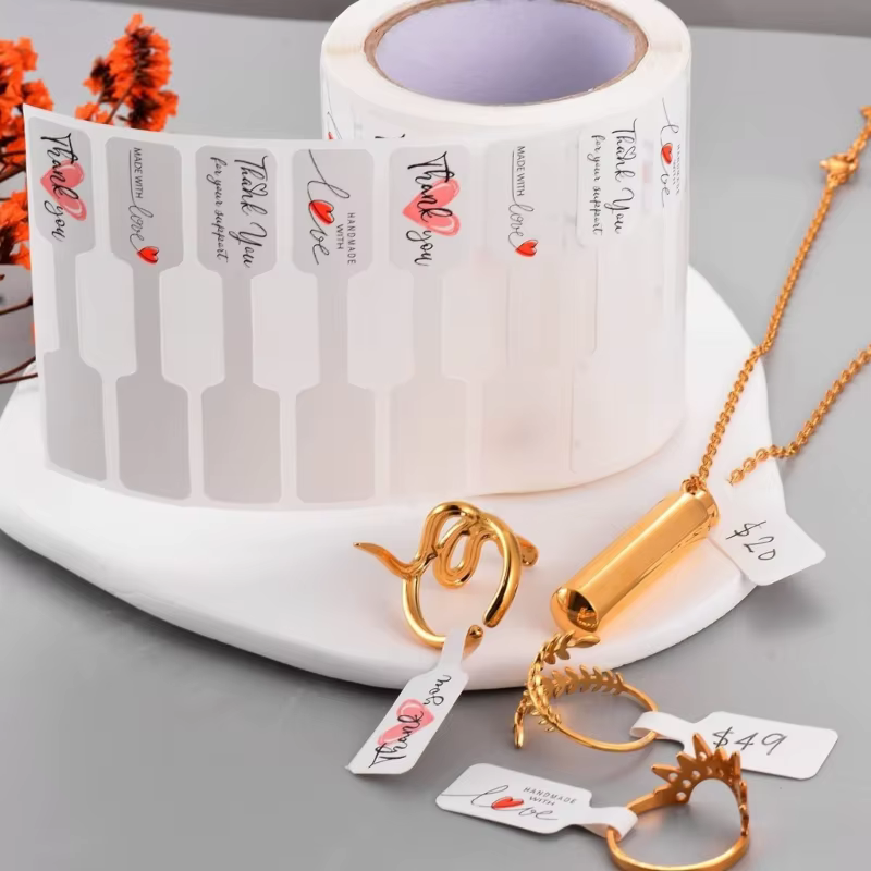 Étiquettes autocollantes pratiques pour bijoux