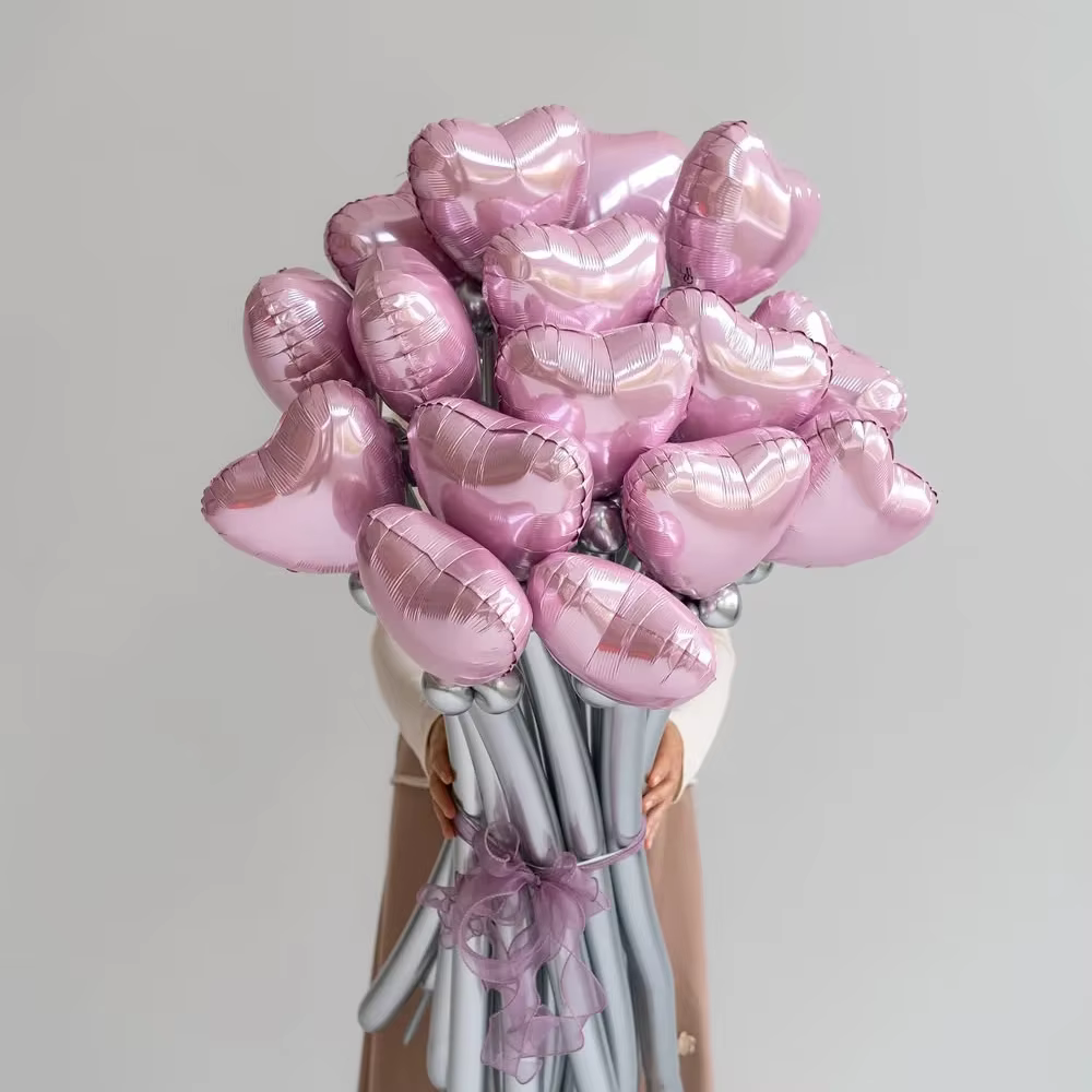 Ensemble de bouquets de ballons d'amour