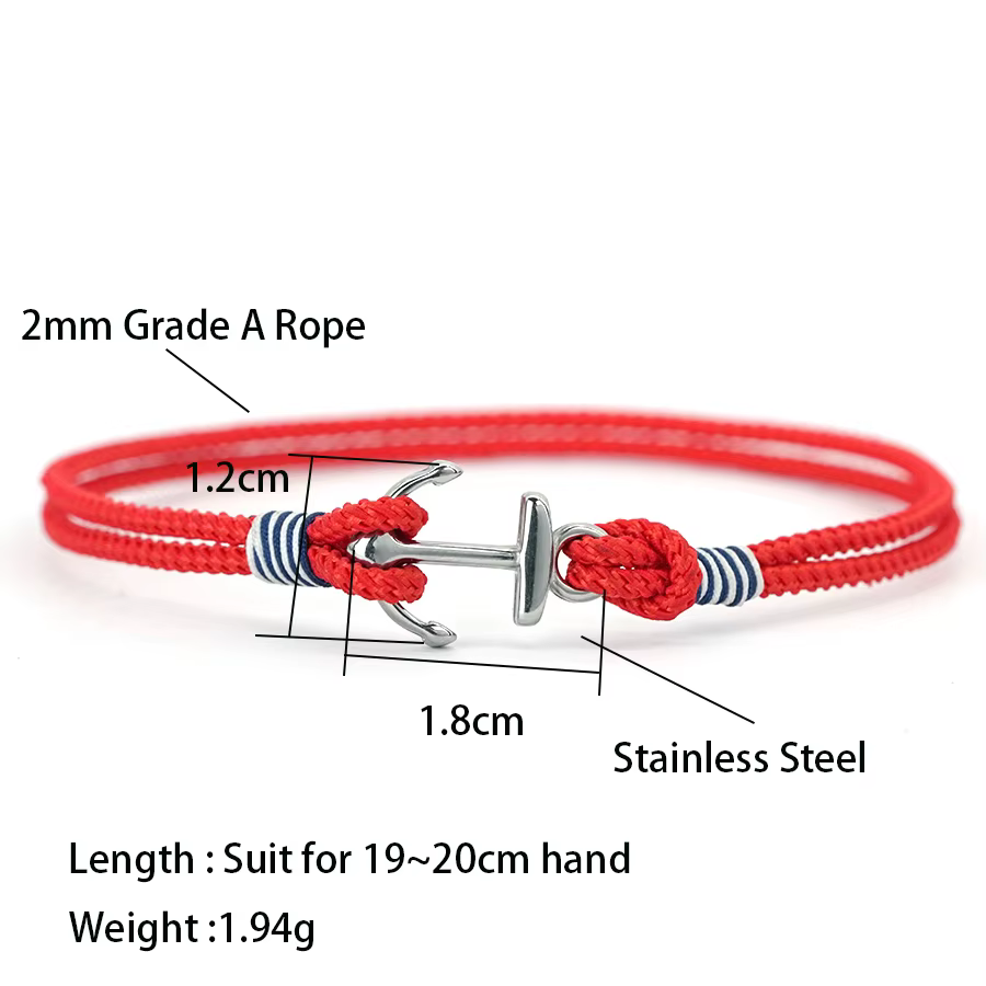 Bracelet ancre élégant pour hommes