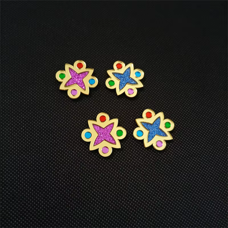 KUGUYS – boucles d'oreilles vintage en forme de miroir pour femmes