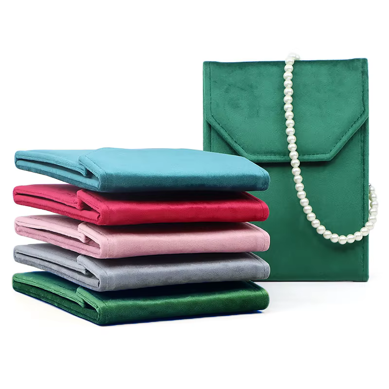 Sac de rangement de bijoux en velours