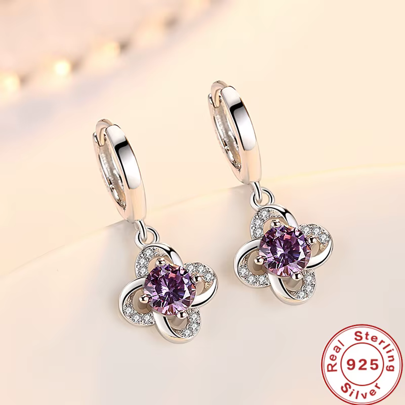 Boucles d'oreilles en argent Sterling 925