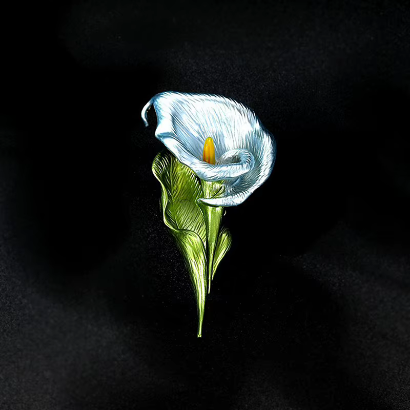 Jolis broches en forme de fleur de lys pour femmes