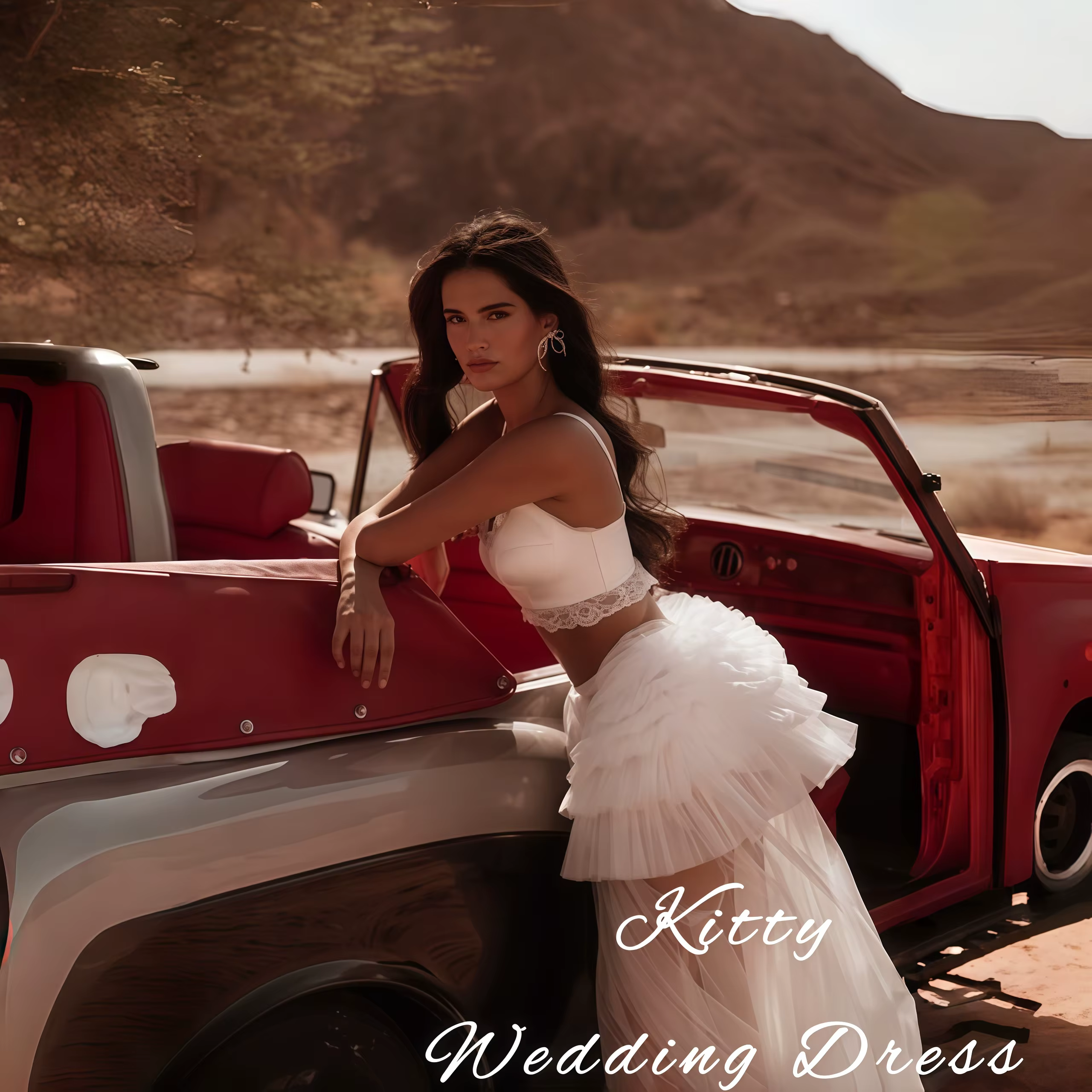 Robe de mariée deux pièces personnalisée Kitty