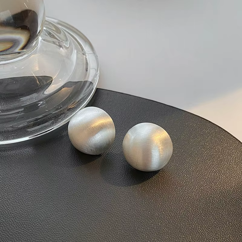 LATS Vintage personnalité exagérée demi-cercle mat boucles d'oreilles pour femmes tempérament bijoux fête accessoires de mode cadeau