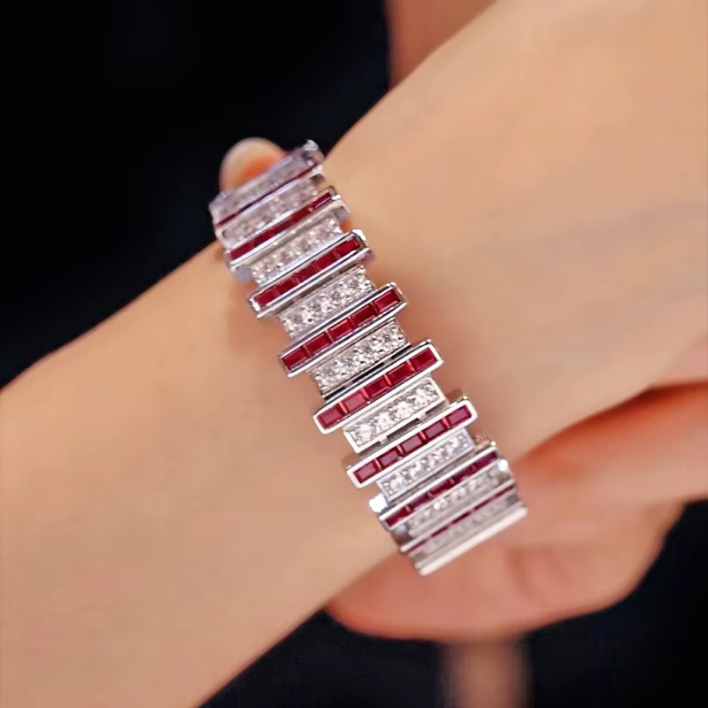 Bracelet Bellux en argent 925 avec zircone synthétique