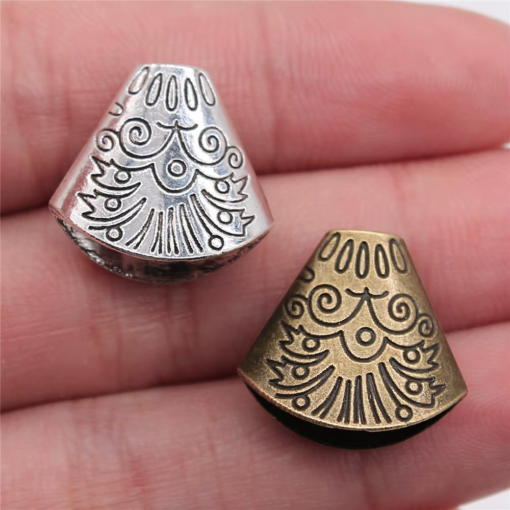 10 pièces 18x19x10mm Embouts de pompon pour breloques