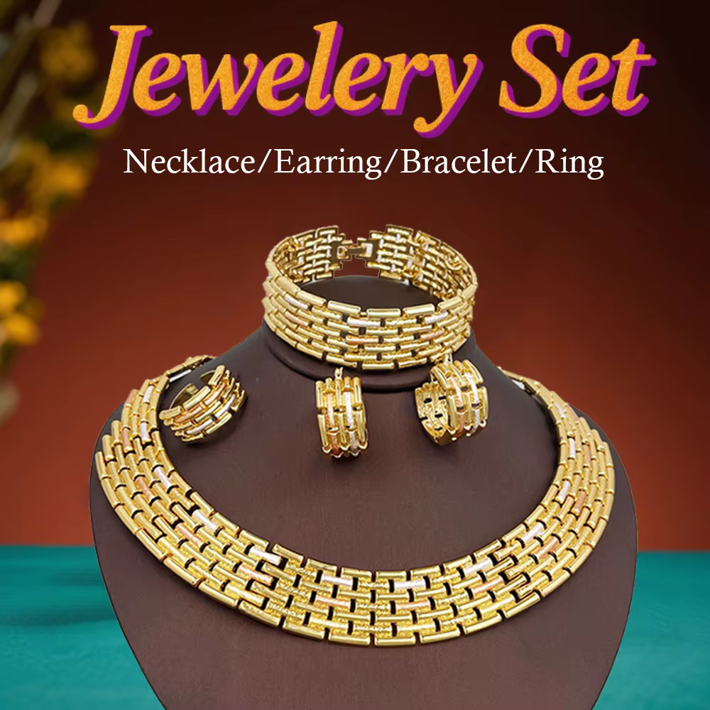 Grand ensemble de bijoux de déclaration exagérée