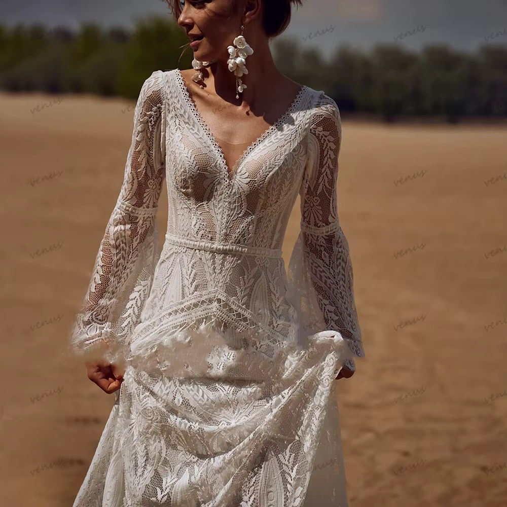 Robe De mariée Vintage style bohémien