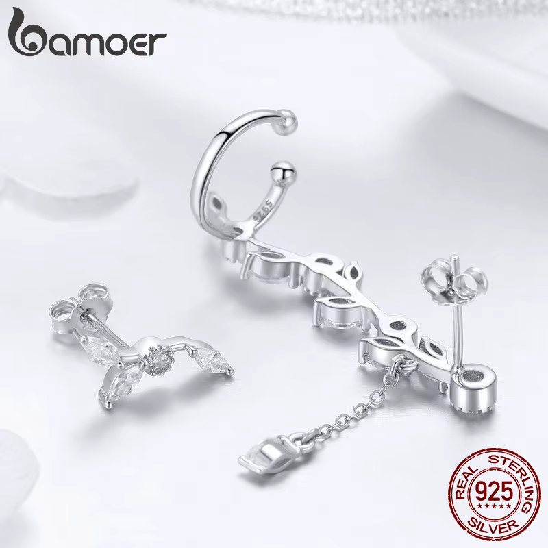 Boucles d'oreilles Bamoer en zircon