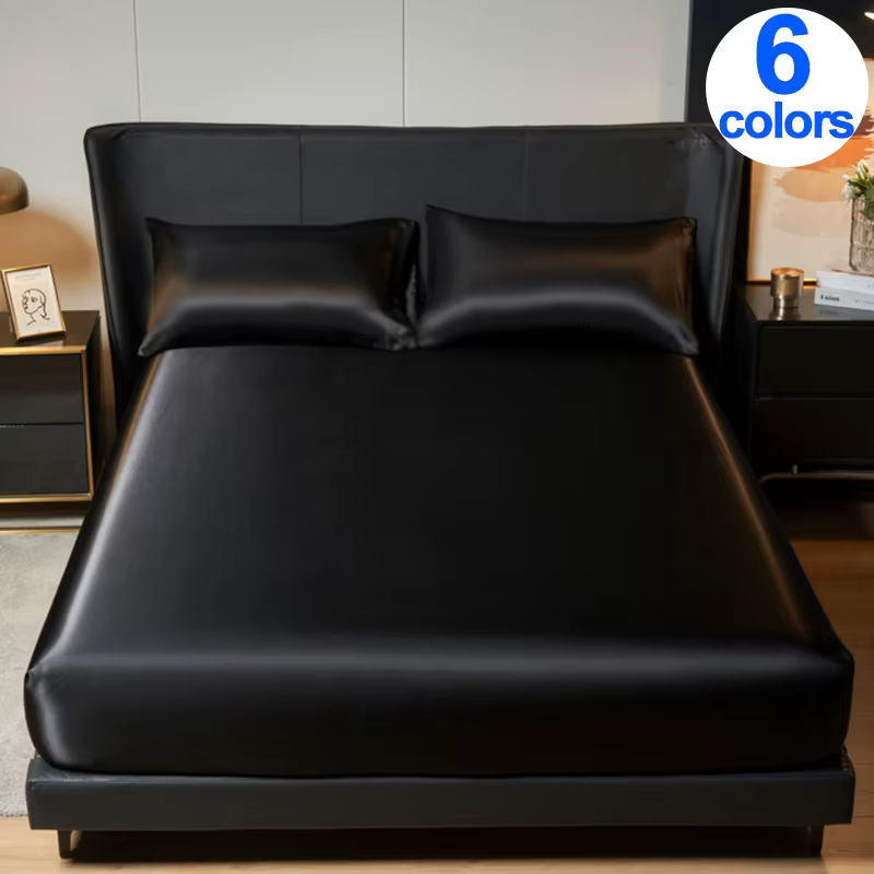 Drap-housse élégant en satin - Luxueux hauteur 35 cm